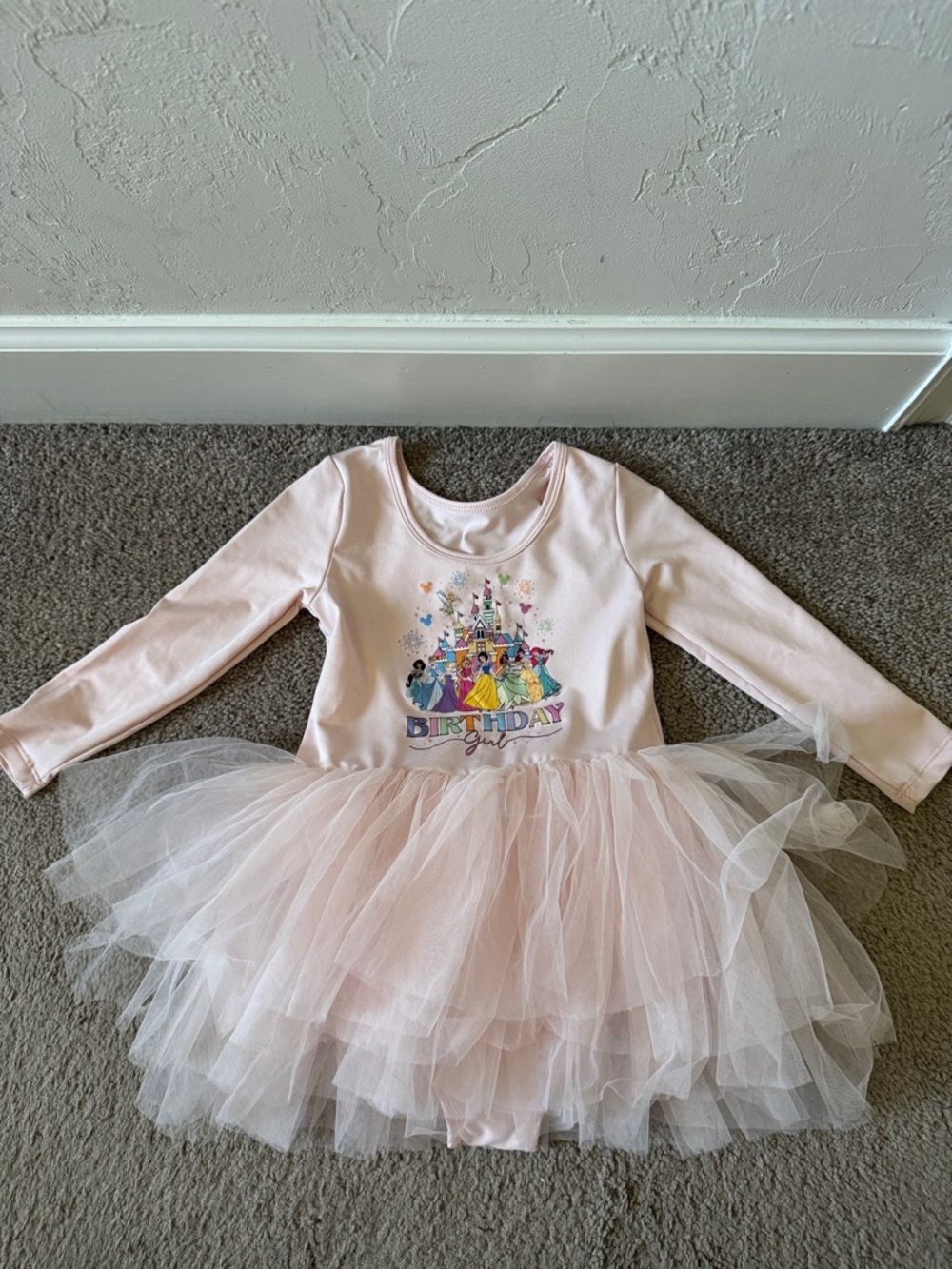 Pink Disney Princess Birthday Girl Tutu Dress size 3T